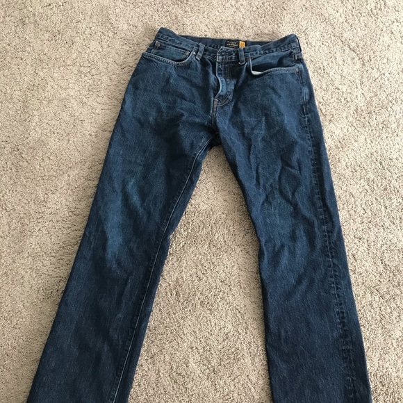 J. Crew Dark Navy Slim Straight Jeans - Picture 3 of 3